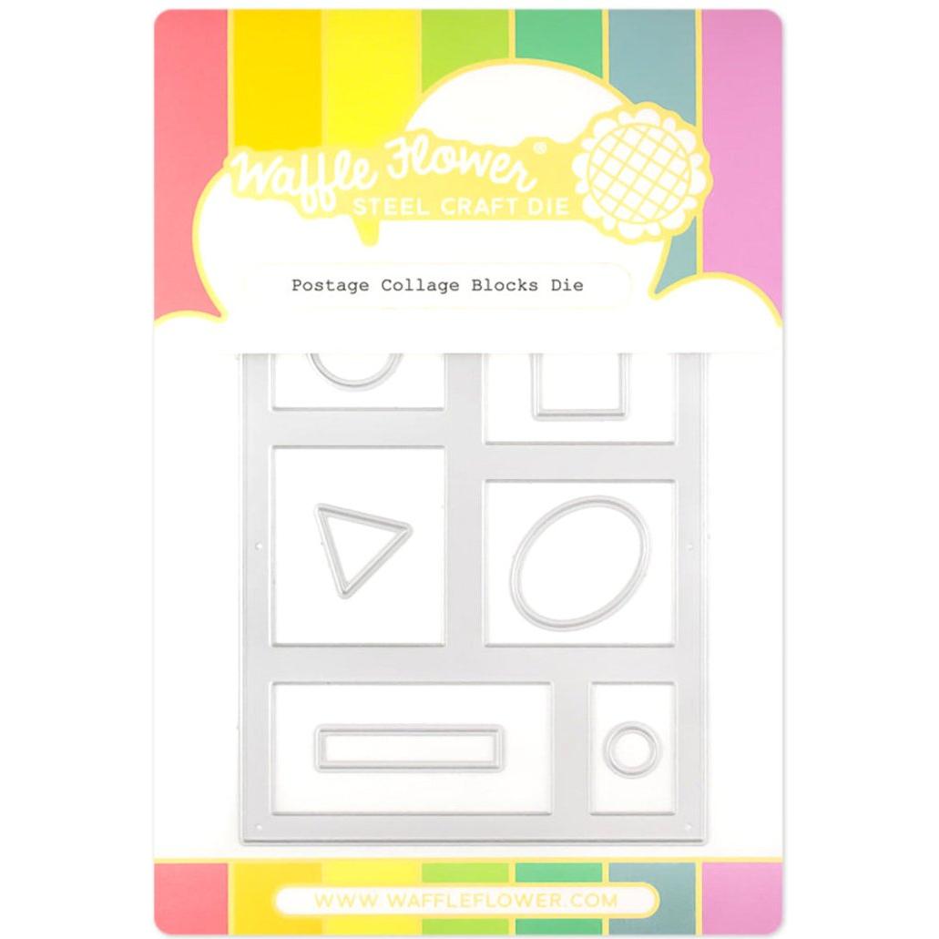 Waffle Flower Postage Collage Blocks Dies 421830