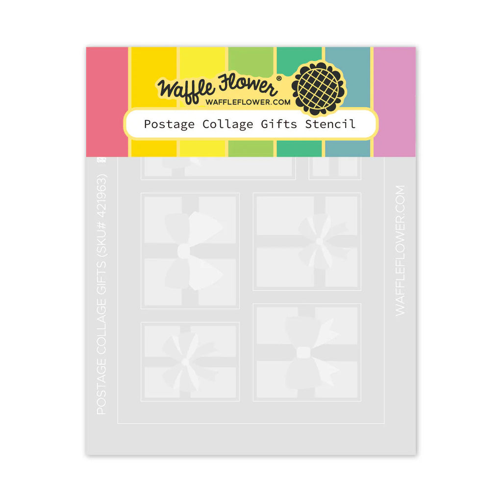 Waffle Flower Postage Collage Gifts Stencils 421963