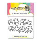 Waffle Flower Postage Collage Swallow Silhouettes Dies 422432