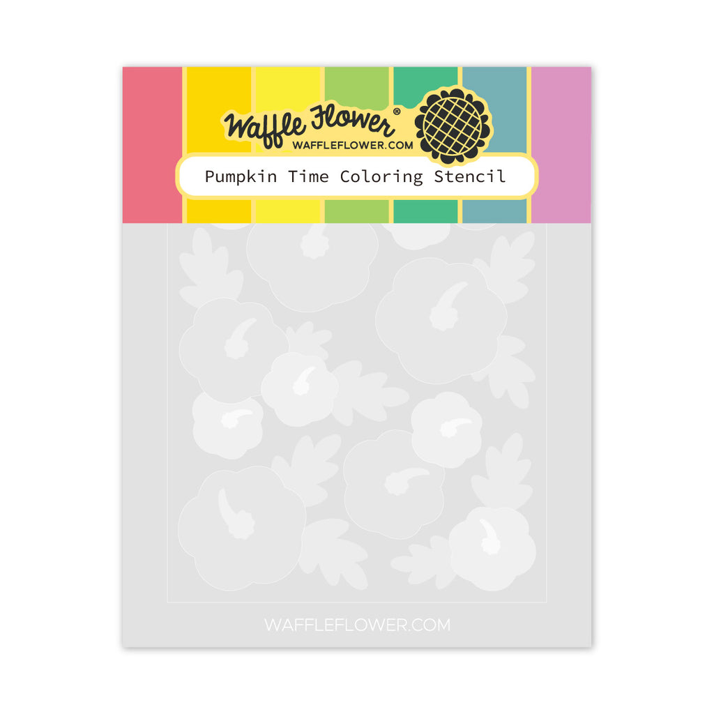 Waffle Flower Pumpkin Time Coloring Stencils 422264