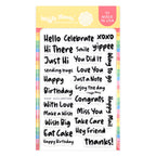 Waffle Flower Quick Greetings Clear Stamps 422229