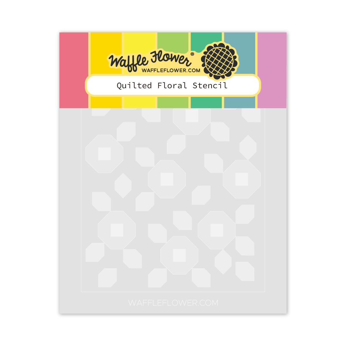 Waffle Flower Quilted Floral Stencils 421989