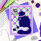 Waffle Flower Quilted Frames Dies 422008 purple