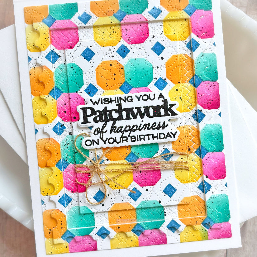 Waffle Flower Quilted Petals Stencils 421990 birthday