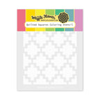 Waffle Flower Quilted Squares Stencil 421277