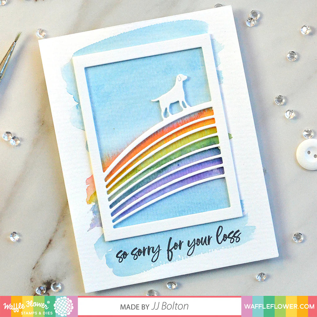 Waffle Flower Rainbow Bridge Dog Die 310277 so sorry