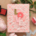Waffle Flower Rose Bouquet Stencils 422313 hearts