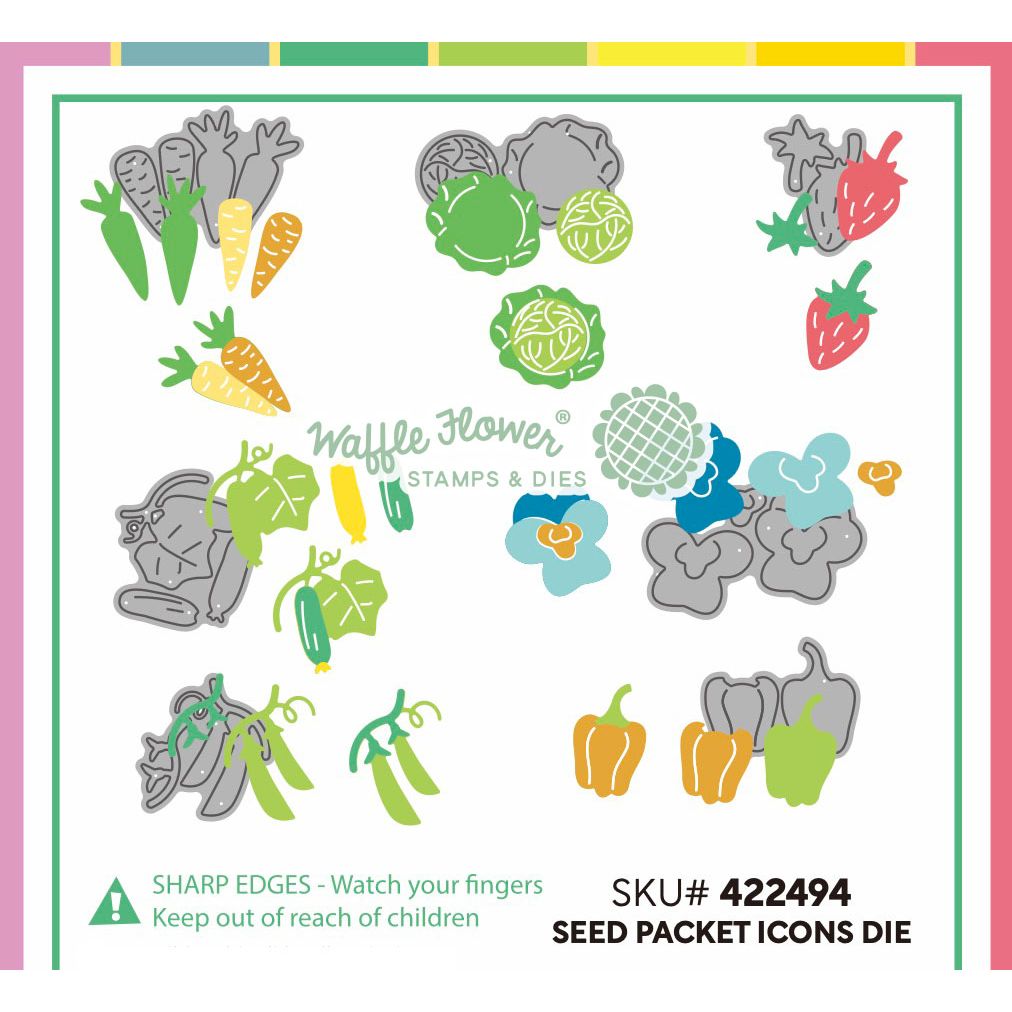 Waffle Flower Seed Packet and Seed Packet Icon Die Set image 3