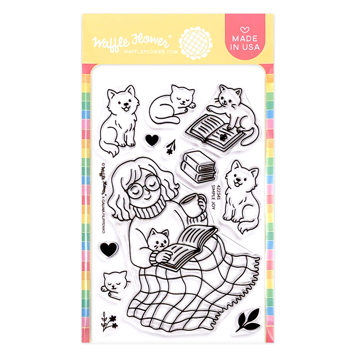 Waffle Flower Simple Joy Clear Stamps 422341
