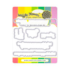 Waffle Flower Simple Joy Sentiments Matching Dies