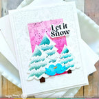 Waffle Flower Snow Cheer Sentiments Matching Dies 421792 snow