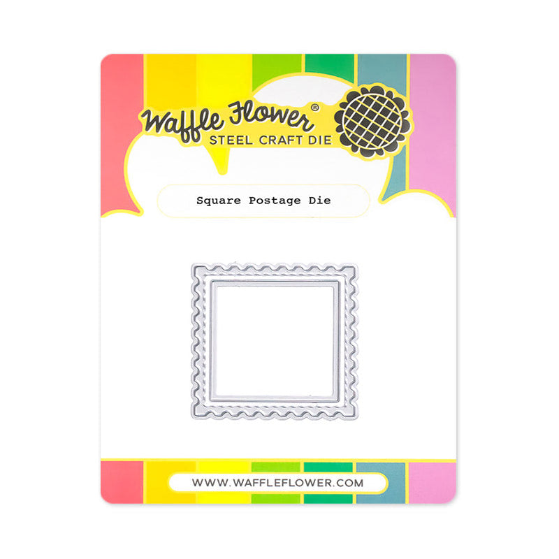 Waffle Flower Square Postage Die 422438