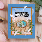 Waffle Flower Sweet Nest Dies 422384 feathers