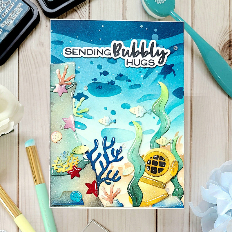 Waffle Flower Under the Sea Dies 422468 sending hugs