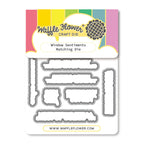 Waffle Flower Window Sentiments Matching Dies 422502