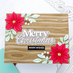 Waffle Flower Woodgrain Stencils 422107 warm wishes