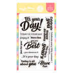 Waffle Flower Your Day Sentiments Clear Stamps 422531