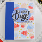 Waffle Flower Your Day Sentiments Clear Stamps 422531 enjoy it card