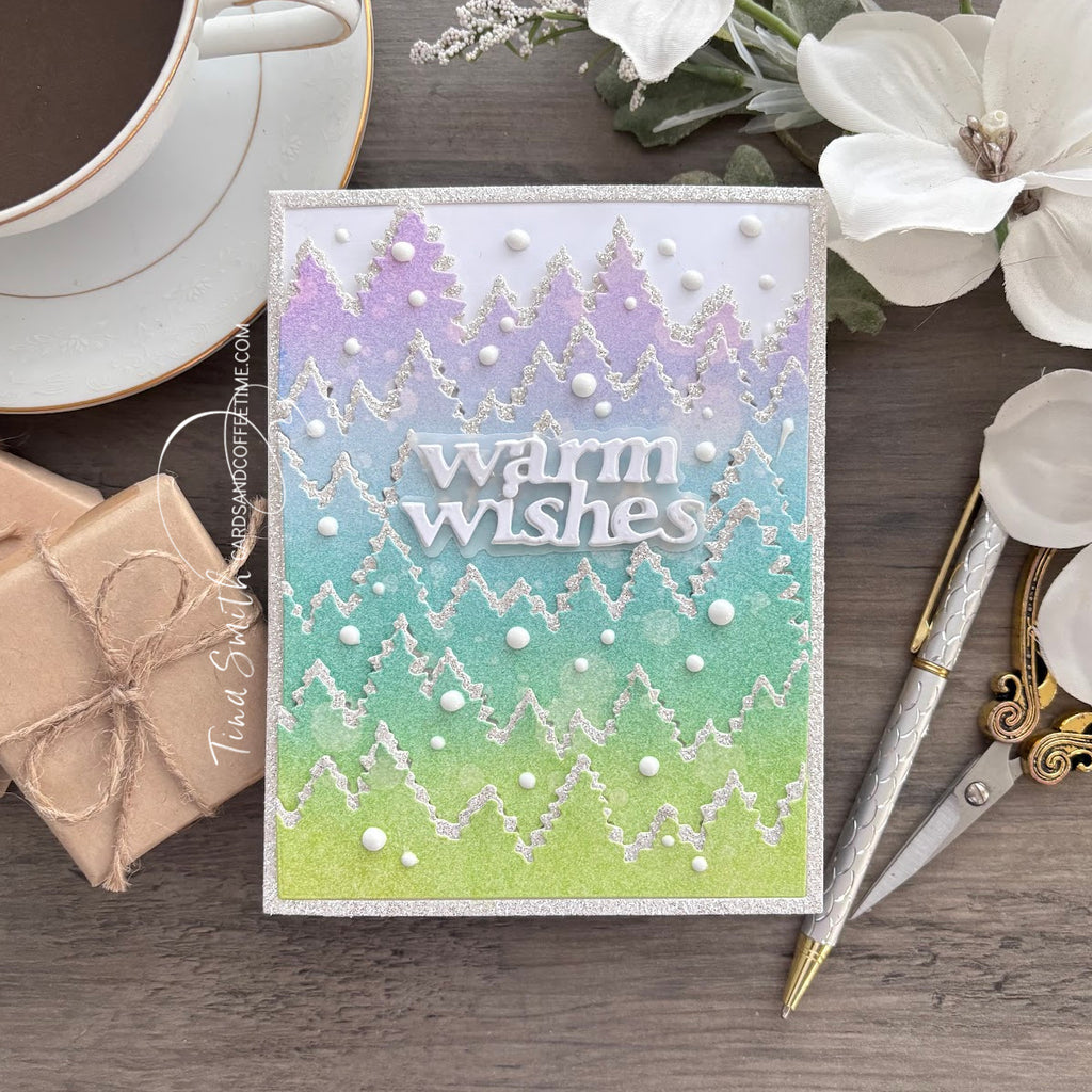 Simon Says Stamp Warm Wishes Medley Script Wafer Dies s1120 DieCember Winter Card | color-code:ALT07