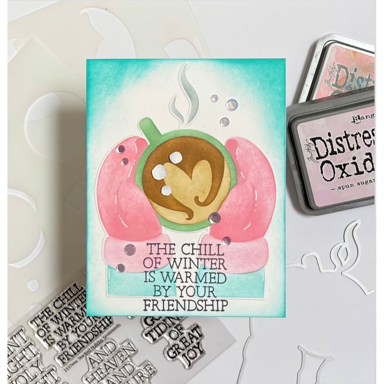 Simon Says Stamp Warm Mug Wafer Dies 1487sdc And Everything Nice Winter Card | color-code:ALT01