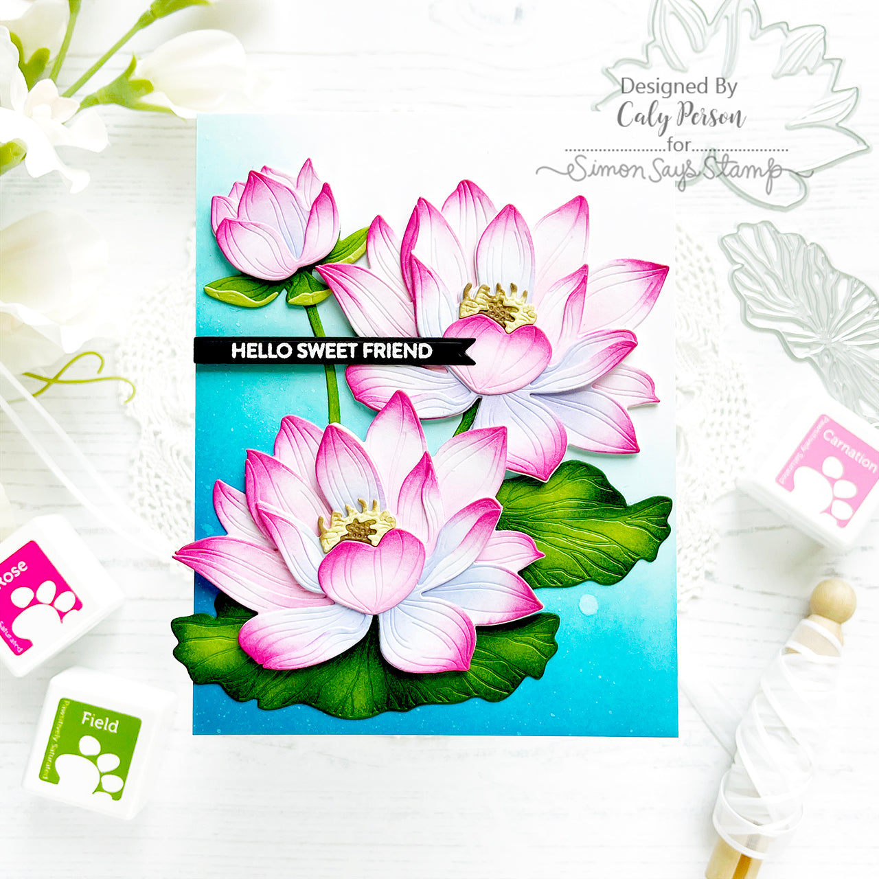Honey Bee Mini Messages Banners Die Set hbds-mmban Hello Sweet Friend Card | color-code:ALT02