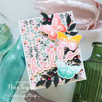 Simon Says Stamp Watercolor Wafer Dies sss217 Be Bold Hello Card | color-code:ALT01