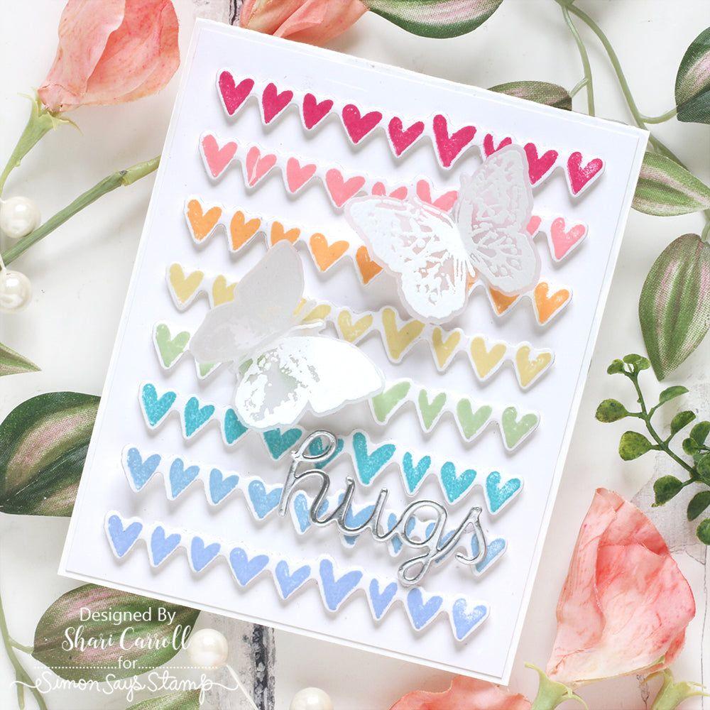 Simon Says Stamp Tim Holtz Watercolor Bundle setwc24 Hugs Card