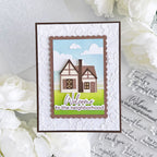 Honey Bee No Place Like Home Clear Stamp Set hbst-486 Neighborhood Card | color-code:ALT02