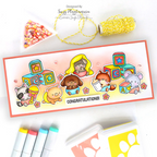 Simon Says Stamp Welcome Little One Wafer Dies 1296sdc Moments In Time Baby Card | color-code:ALT01