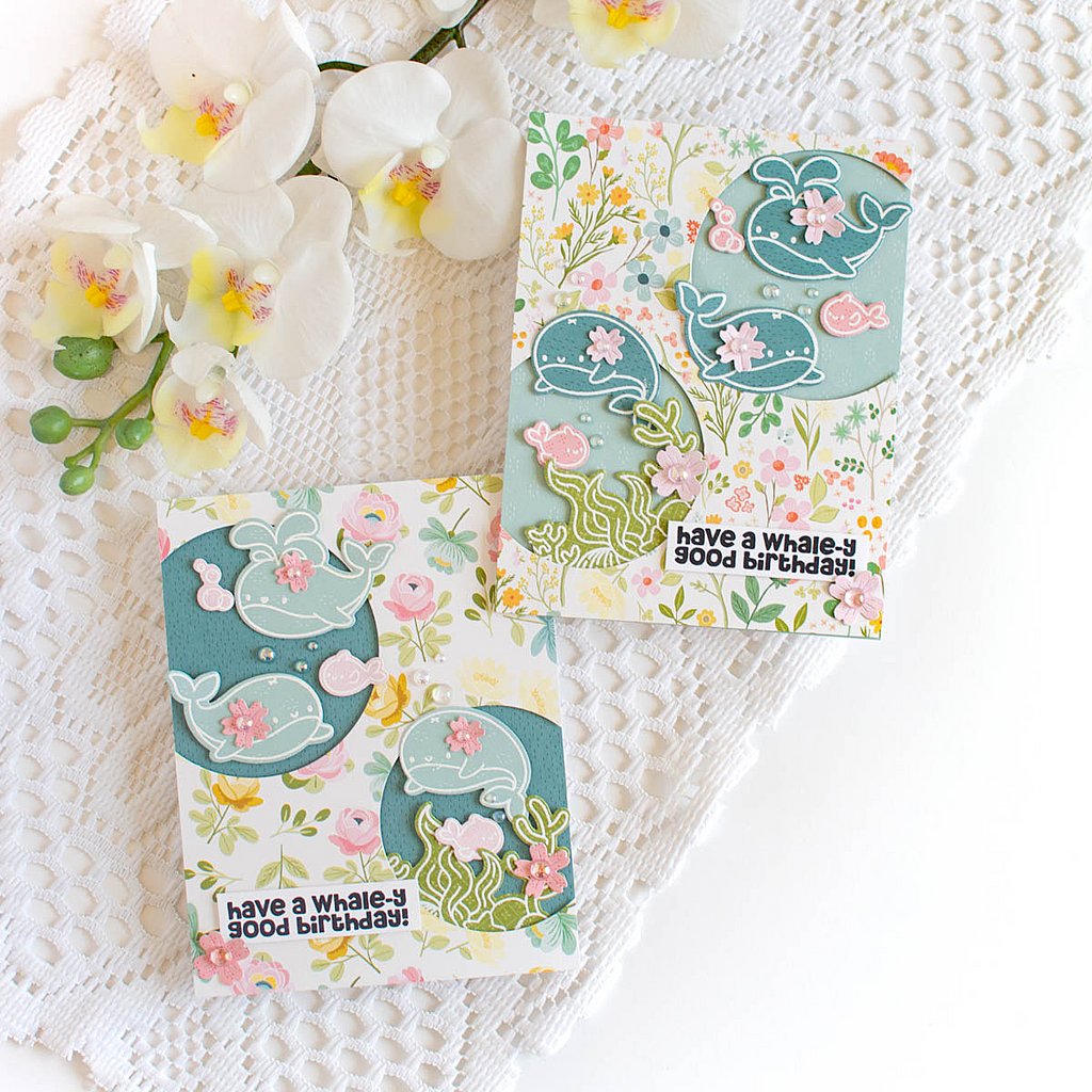 Simon Says Stamp Get Whale Soon Wafer Dies 1282sdc Rain or Shine Birthday Cards | color-code:ALT06