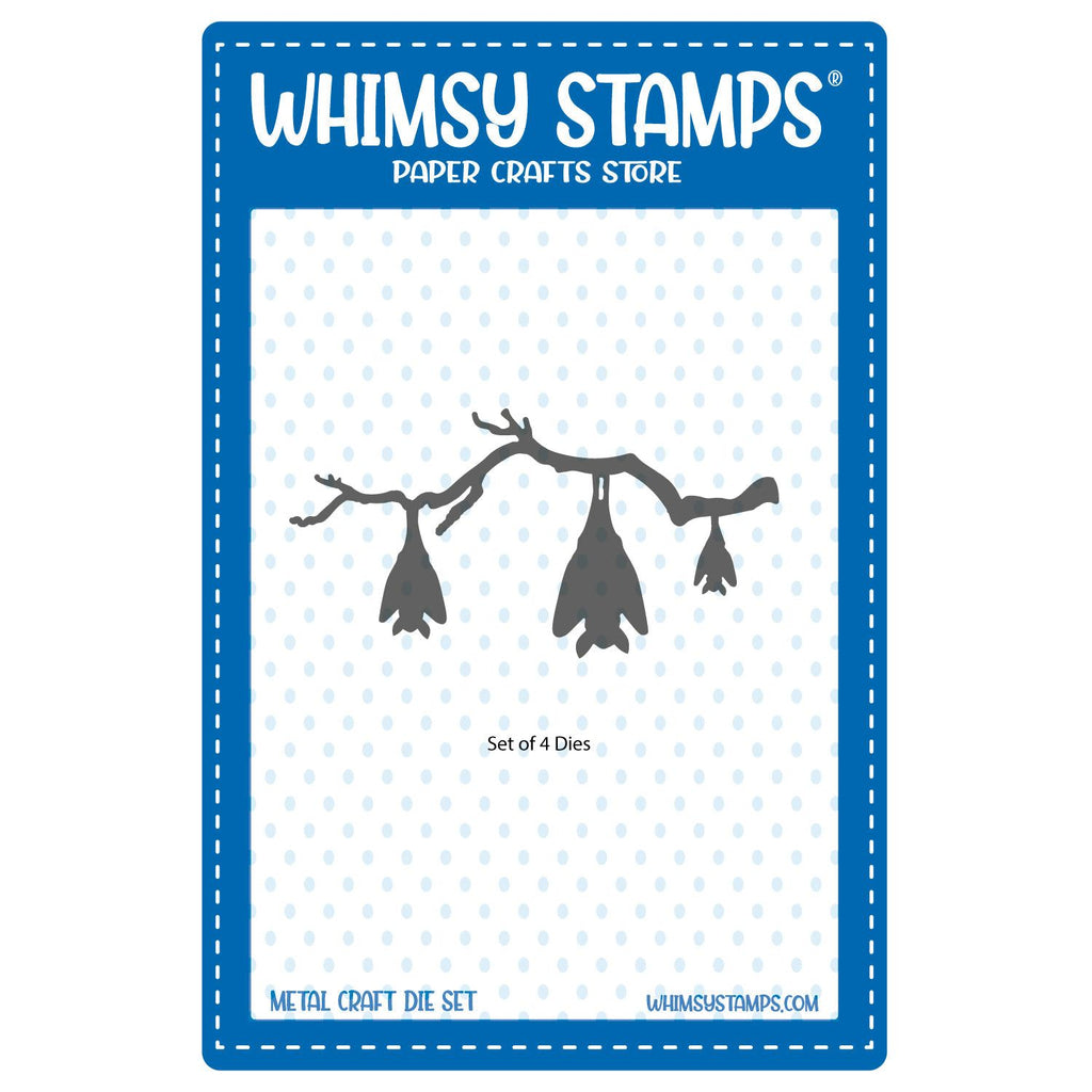 Whimsy Stamps Bat Branch Dies wsd520a