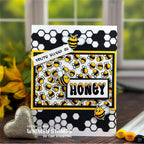 Whimsy Stamps BeeYOUtiful Clear Stamps cwsd405a honeybees