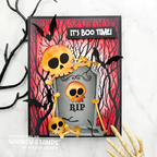 Whimsy Stamps Boneyard Dies wsd043 gravestone