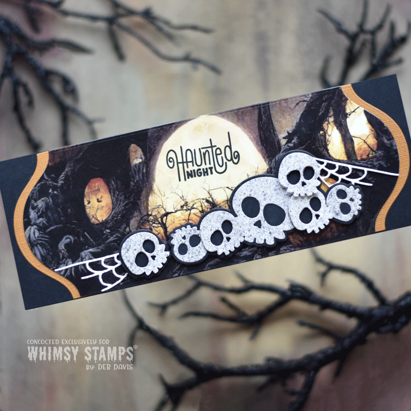Whimsy Stamps Boneyard Dies wsd043 spooky