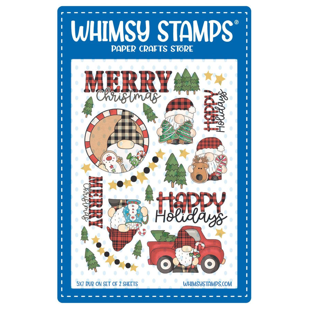 Whimsy Stamps Country Gnome Rub Ons wsro-02