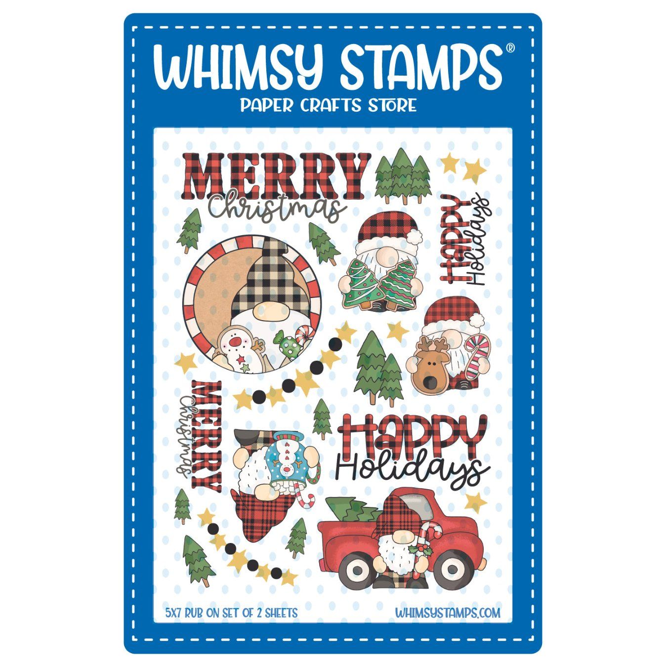 Whimsy Stamps Country Gnome Rub Ons wsro-02