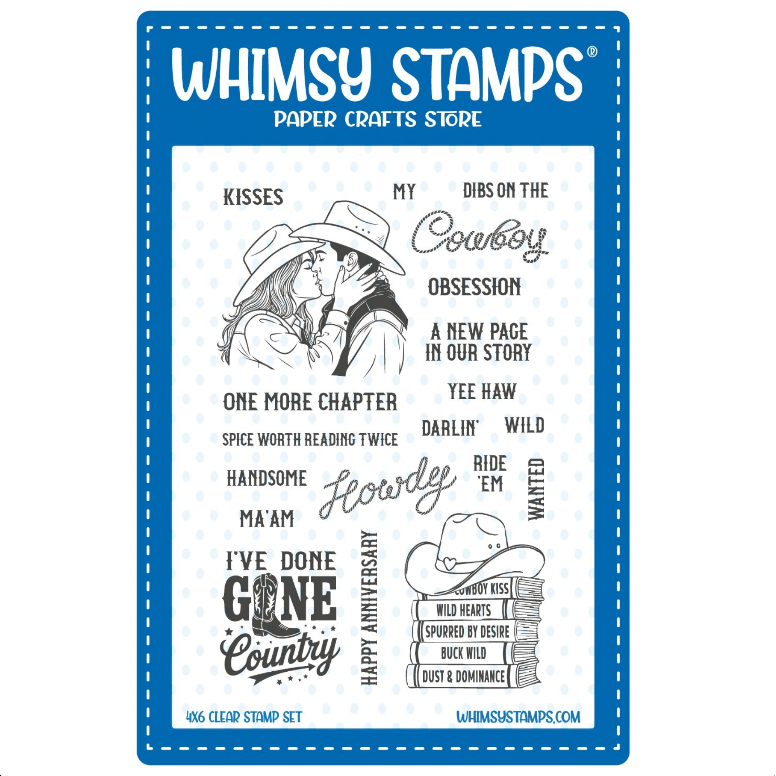 Whimsy Stamps Cowboy Obsession Clear Stamps cwsd303a