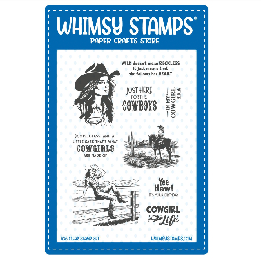 Whimsy Stamps Cowgirl Life Clear Stamps cwsd355a