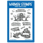 Whimsy Stamps Creepy Carnival Funhouse Clear Stamps cwsd466a