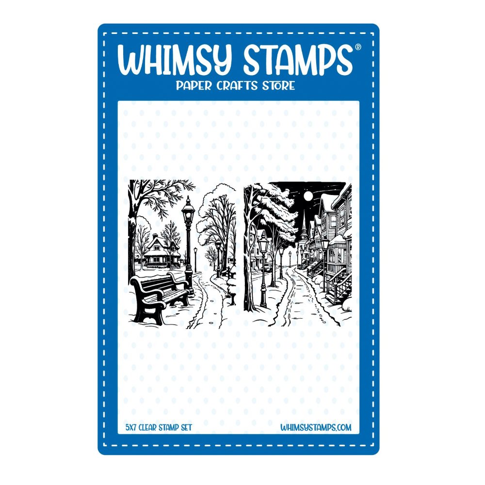 Whimsy Stamps Dickens Background Clear Stamps cwsd423a