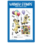 Whimsy Stamps Doggone Birthdays Clear Stamps c1297a