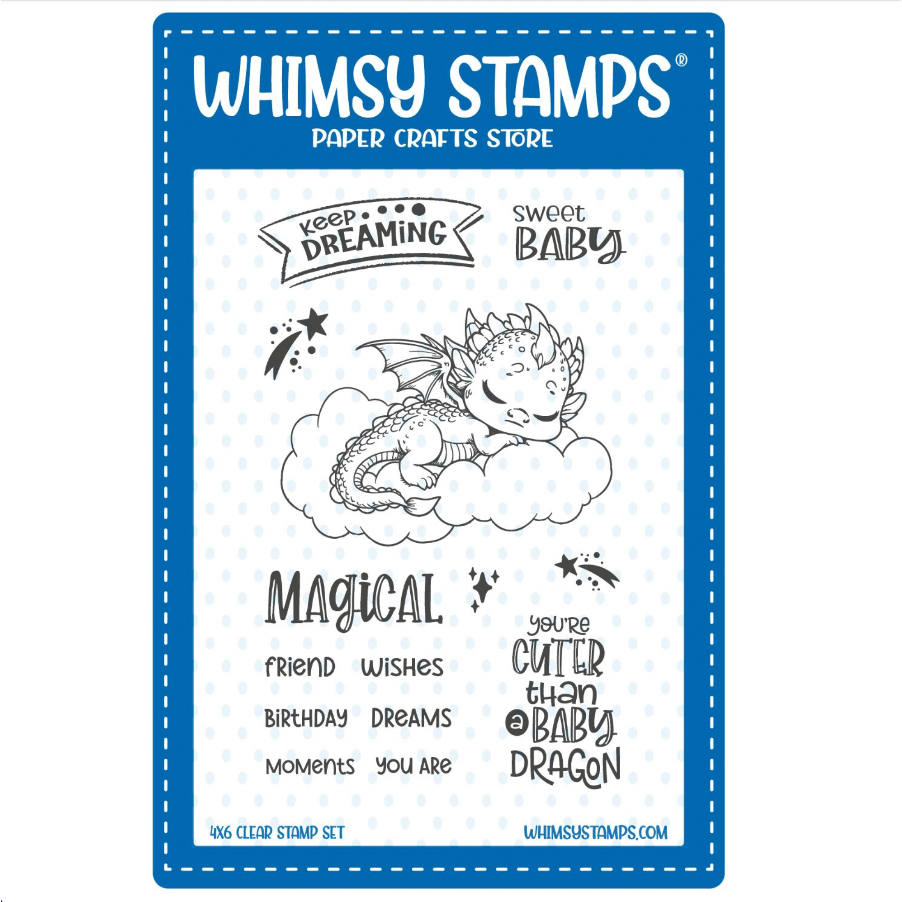 Whimsy Stamps Dragon Baby Clear Stamps cwsd283a