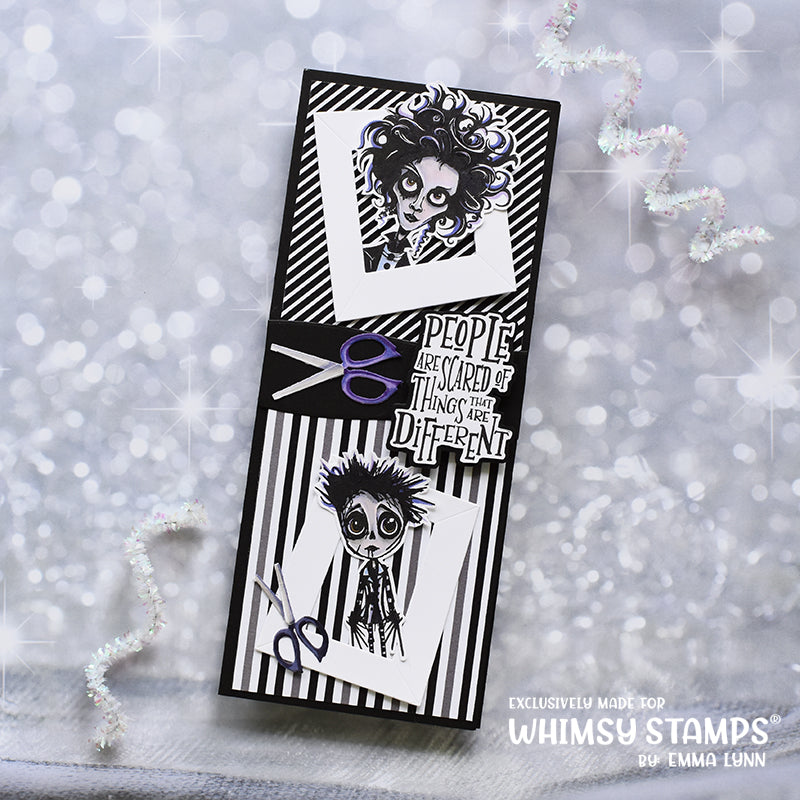 Whimsy Stamps Edward Outline Dies wsd041 two
