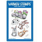 Whimsy Stamps Funny Bunnies Clear Stamps c1293a