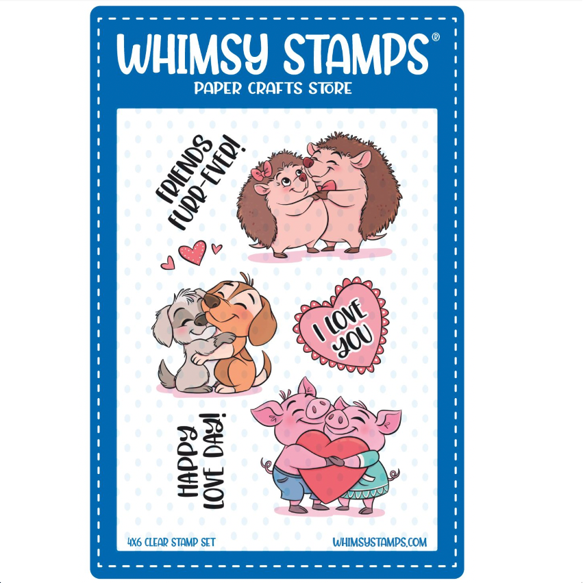 Whimsy Stamps Furry Friends Clear Stamps khb144a