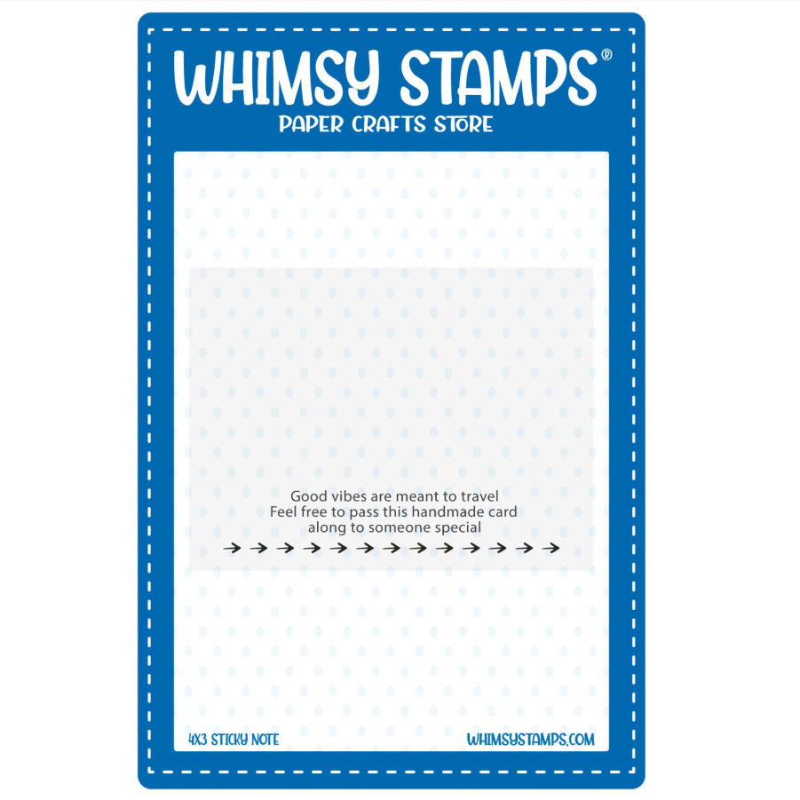 Whimsy Stamps Good Vibes Sticky Notes ws-sn-01