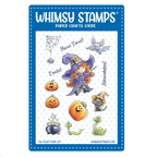 Whimsy Stamps Halloween Tricks Clear Stamps c1275a