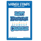 Whimsy Stamps Happy Hanukkah Dies wsd049