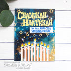 Whimsy Stamps Happy Hanukkah Dies wsd049 candles