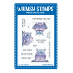 Whimsy Stamps Happy Hippos Clear Stamps dp1063a